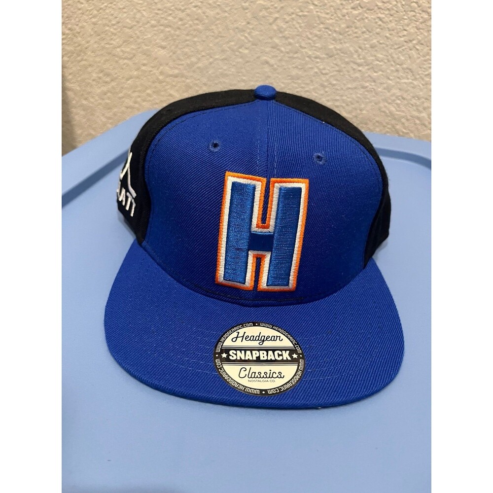 Headgear Classics Doug Glatt “GOON” Snapback Hat Blue/Black Hockey Movie Adjusta